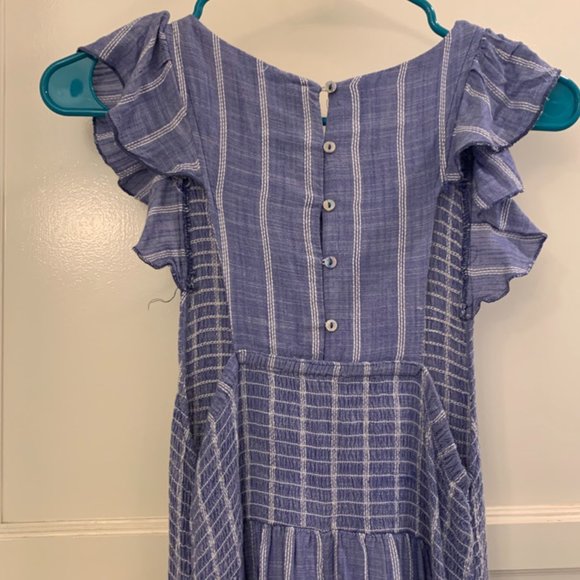 Free People Butterflies Chambray Midi Dress - Picture 2 of 4